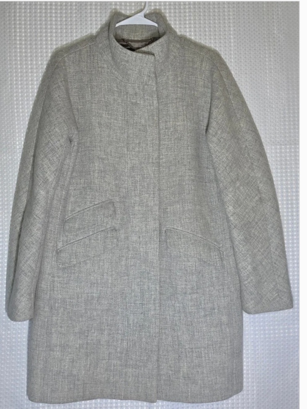 J. Crew Dark Green Cocoon Coat | Italian Stadium Cloth by Nello Gori | 10 Tall - Picture 5 of 5